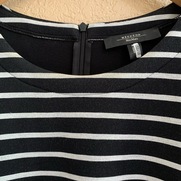 Weekend MaxMara Luca Striped Dress Size M/L - Picture 7 of 12